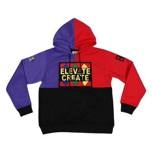 2Dope4Kidz (Limited Edition) Colorblock Hoodie Red and Purple 3XL